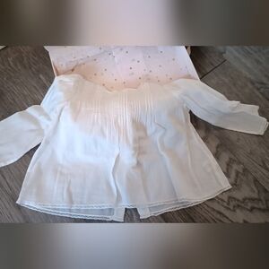 Bonpoint Paris White Baby Blouse (12 month old brand new)